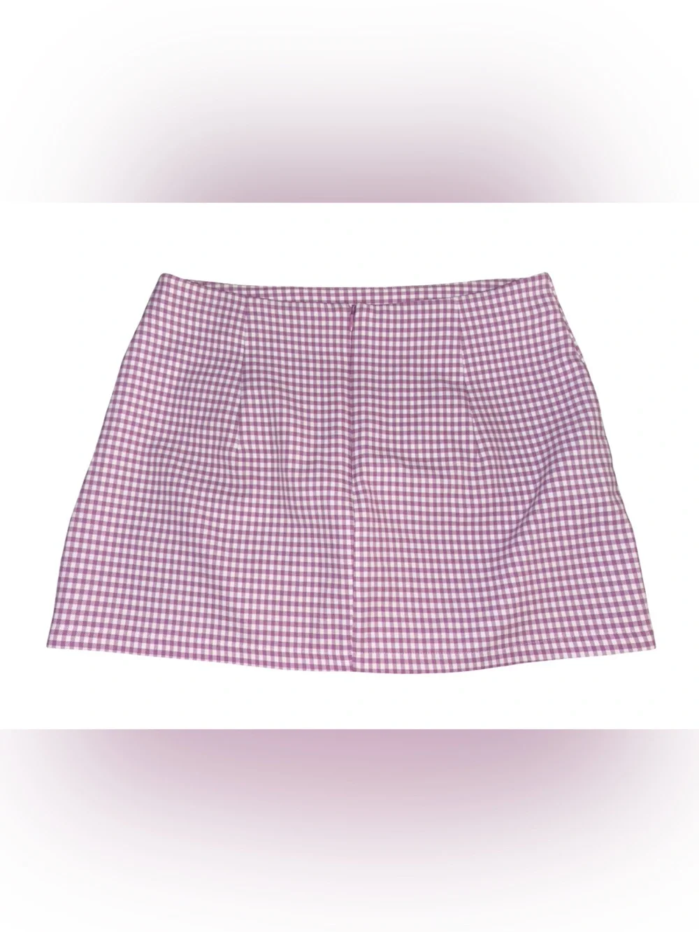 Urban Outfitters Purple Gingham Mini Skirt Size Large Cottagecore Y2K